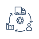 Supply Chain Management Icon